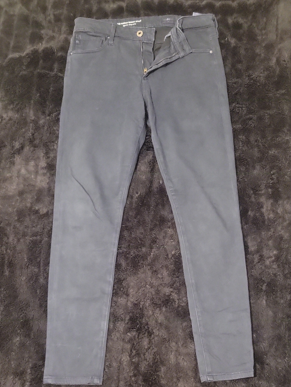 The Farrah Skinny Ankle High-Rise Skinny Ankle Jeans - Navy